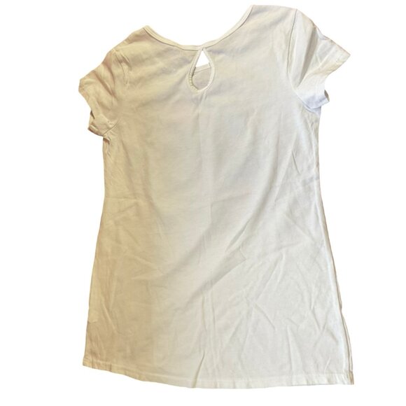 White Tee w/ Sparkle Unicorn Graphic - Picture 2 of 2